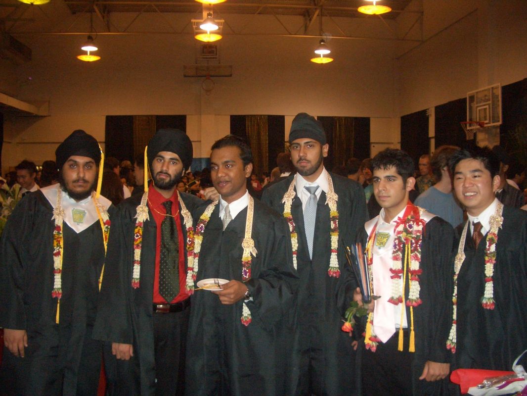 Graduation, with classmates