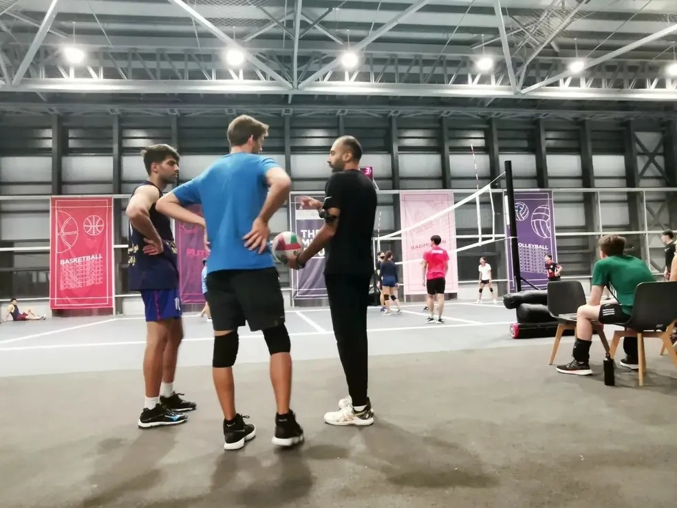 Volleyball training